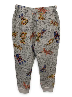 Med Easel Gray Joggers with Sock Monkeys & Math Equations thumbnail 4