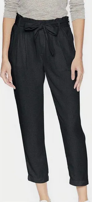Massini Black Prints Elastic Waist Dress Pants thumbnail 1