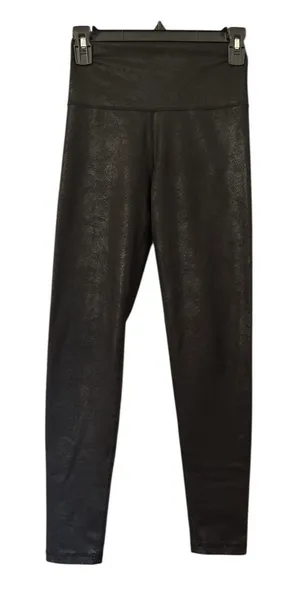 Aerie Small Chill Play Move Leggings Hi Rise Black Shimmer thumbnail 1