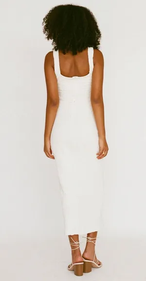 Sabo Skirt White Midi Dress thumbnail 4