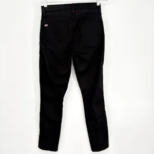 AO‎ LA by Alice + Olivia Black High Rise Pintuck Split Hem Skinny Jeans Sz 28 thumbnail 5