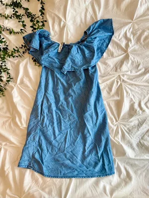 Denim Co. Off-the-Shoulder Ruffle Dress - Size UK 4 / US 0 thumbnail 2