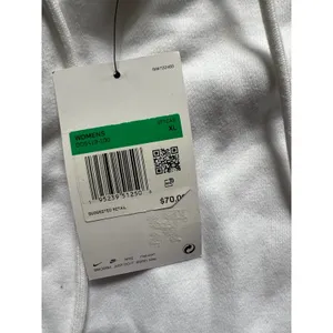 Nike Air Women’s oversized loose fit joggers XL white and gray with swoosh New thumbnail 2