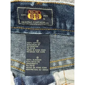 Route 66 Denim Mini Skirt with Raw Hem Size 8 thumbnail 7