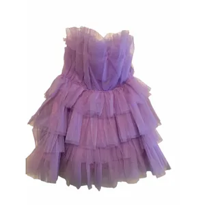 Lavender Mable Aileen Ruffle Mini Dress - Size S thumbnail 10