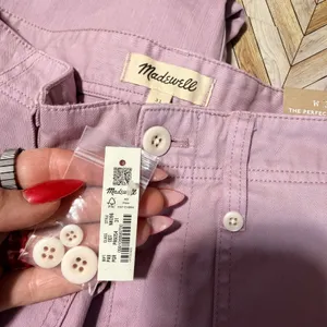 Madewell Perfect Vintage‎ Wide-Leg Pant Women 31 Grape High Rise Utility Edition thumbnail 9