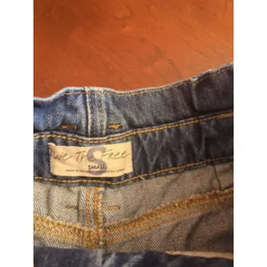 Women’s Free People Blue Jean Cut Off Shorts NO Belt Size S thumbnail 7