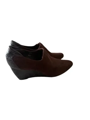 DONALD J PLINER Ferny Brown Suede Wedges Size 7 thumbnail 5