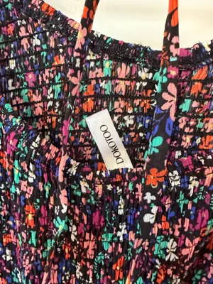 Dokotoo Black Floral Dress thumbnail 5