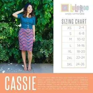 LuLaRoe Pencil Skirt Size‎ L Black Floral Print Stretch Comfortable Women's thumbnail 8