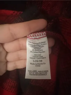 Time and Tru Red Black Buffalo Plaid Shacket Shirt Jacket Women's NWT Size L thumbnail 6