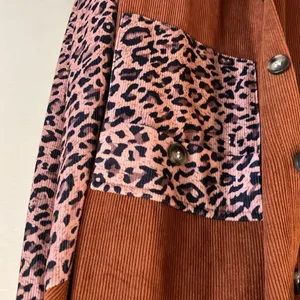 Corduroy rust animal shackle color block NWOT thumbnail 6