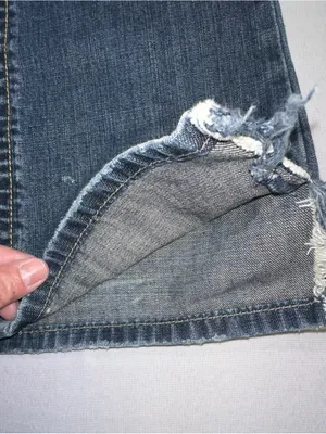 Silver Jeans Women's Distressed Bootcut Blue Denim Jeans Raw Hem Size 26 thumbnail 3