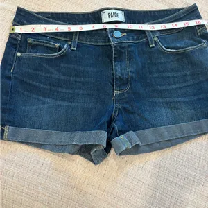 PAIGE Indigo Denim Jean‎ shorts size 29 thumbnail 9