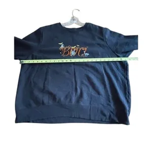 Just My Size Halloween "Boo" Graphic Black Sweatshirt 1X Cotton Blend Casual Fall Fashion thumbnail 7