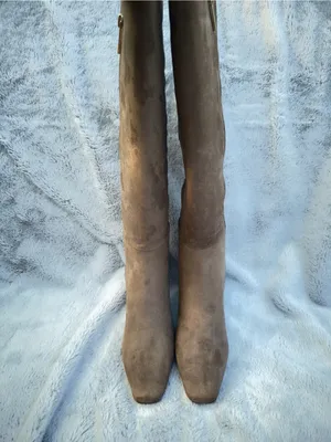 Anne Klein Perfektion Snip Toe Knee High Taupe Boots Heeled Size 6 new in box thumbnail 8