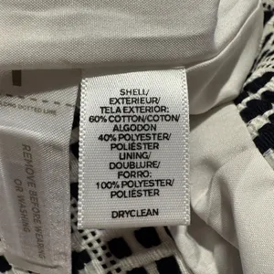 NWT Ann Taylor Loft Skirt Pencil Minimalist Professional Preppy White Black 2P thumbnail 3