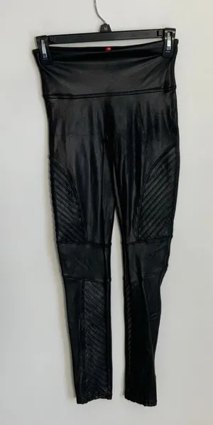 Spanx Faux Leather‎ Black Moto leggings size small thumbnail 1