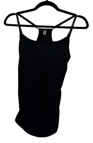 Beyond Yoga "Beyond the Bump" Nursing Tank Top, Charcoal Heather, Size XS, NWT thumbnail 1