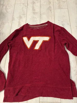 Virginia Tech Shirt Red Size L thumbnail 1