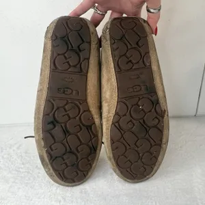 UGG Sz 8 Alena Moccasin‎ Slippers 1004806 Shearling Chestnut Suede Bootie Shoe thumbnail 12