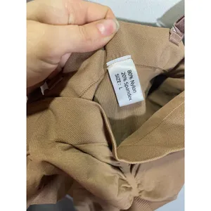 NEW Brown Seamless Shapewear Bodysuit Mid Thigh Shaper‎ Size L Nylon Spandex thumbnail 4