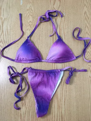 SheIn New 2Pc  String Swimsuit Bikini Size Medium thumbnail 1