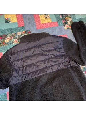 Zyia Active Woman’s Medium Black Fleece and Quilted Jacket with Full Zip Workout thumbnail 4