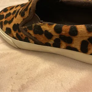 Lauren Ralph Lauren Cedar II Slip On Shoes Womens 6B Leopard Print Calf Hair thumbnail 5