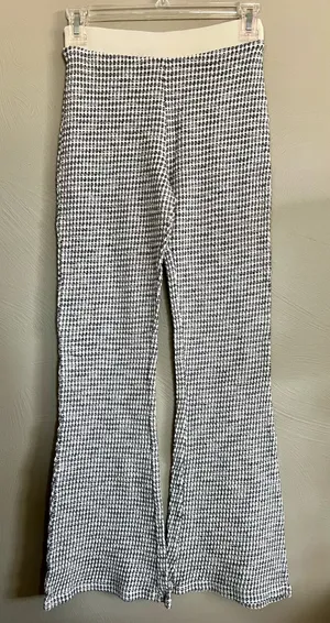 ZARA Knit Crop Flare Pants thumbnail 1