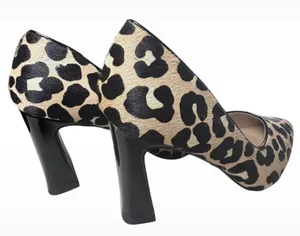 Michael Shannon Mob Wife Vibes Leopard Print Calf Hair Pumps Heels Size 8 Indie Sleek thumbnail 3