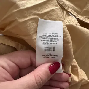 ARITZIA Wilfred Allegoria Poplin Midi‎ Dress Tan Small thumbnail 6