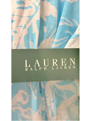 LAUREN Ralph Lauren Blue White Floral House Dress Size XL NWT thumbnail 3
