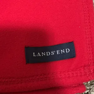 Lands’ End sweater material cozy red warm scarf unisex thumbnail 2