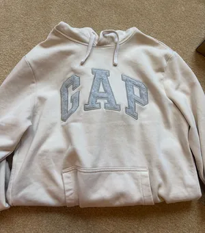 GAP cream and grey hoodie Size S thumbnail 1