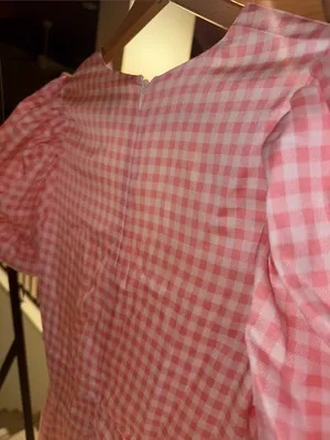 1. STATE Pink Gingham Puff-Sleeve Dress thumbnail 6