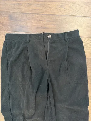 HALARA Black Women’s Corduroy Joggers Size XL Tall - C45-046 thumbnail 3
