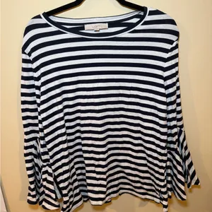 LOFT Classic Striped Long Sleeve Tee thumbnail 1