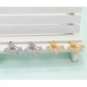Gold Plated 2 pc Crystal Drop‎ Earrings, 17cm thumbnail 9