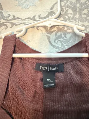 White House Black Market Brown Knit Tank Top – XS thumbnail 2