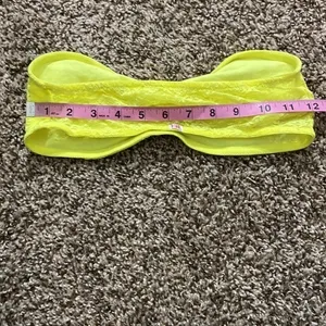 5/$30 🎈 Pink Victorias Secret medium yellow lace bandeau‎ thumbnail 4