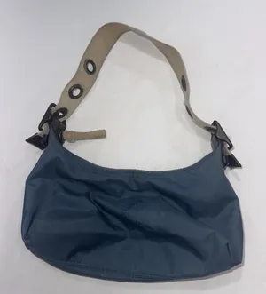 VTG Y2K Gap Baguette Small Nylon Handbag Shoulder Bag Purse Zip Blue 2004‎ READ thumbnail 1