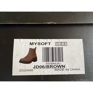 Women's Chelsea Elastic Slip On Chunky Heel Lug Sole Platform Boots Size 8.5 EUC thumbnail 5