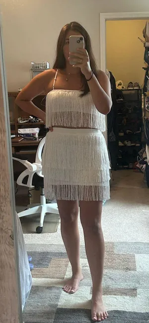 White Fringe Set thumbnail 1