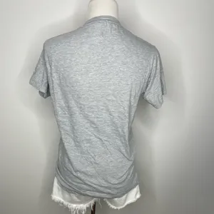 5/$25💜 Tultex- Grey Graphic T-Shirt thumbnail 3