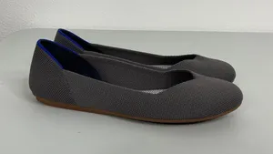 Rothys The Flat Charcoal‎ Grey Knit Round Toe Ballet Flats Size 6 thumbnail 1