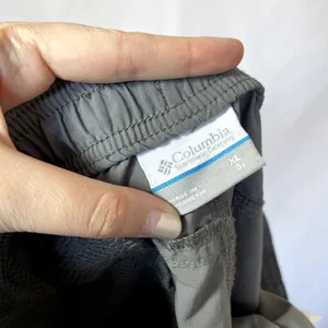 Columbia gray‎ elastic waist hiking shorts women's size XL nylon pants pockets thumbnail 6