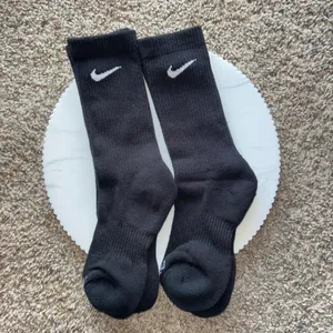 Nike Black Crew Socks with White Swoosh 🧦 thumbnail 2