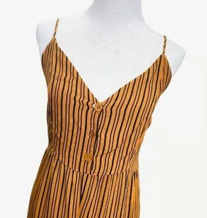 Heart Hips jumpsuit brown black L stripes rayon thumbnail 2
