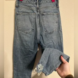 Agolde Nico High Rise Slim Jeans with Button Fly and Distressing thumbnail 5